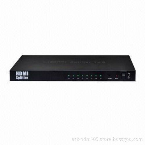 4Kx2K HDMI Splitter, 1x8 with Full 3D